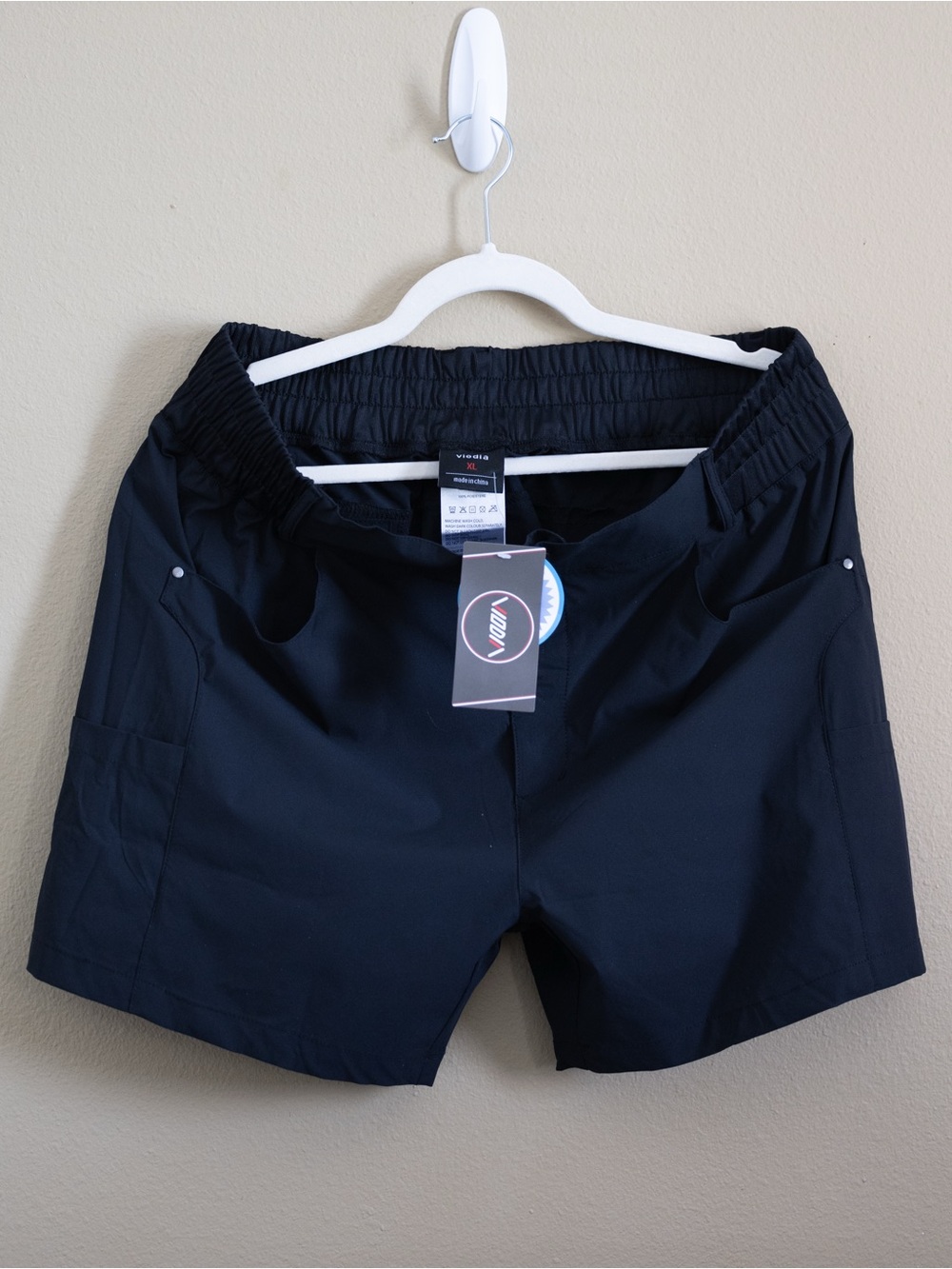 Viodia Black Athletic Golf Hiking Shorts XL NWT Stretch Performance